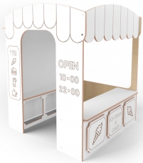 Ігровий будиночок IndigoWood Cafe white